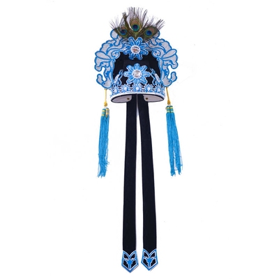 越剧衣箱小生巾小生帽子越剧梁山伯帽戏曲盔帽新款点绸小生巾现货