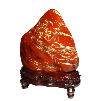 观赏石南非鸡血石红石头天然南非红碧玉奇石天然镇宅原石摆件奇石