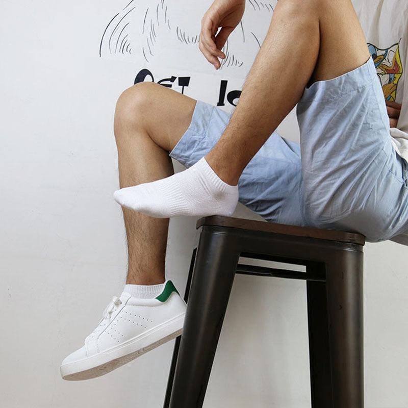 袜子男士短袜船袜男薄款低帮短筒袜春夏季隐形防臭四季运动吸汗袜