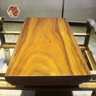 原木实木大板桌非洲鸡翅木黄花梨雕花民俗卯榫老板办公桌