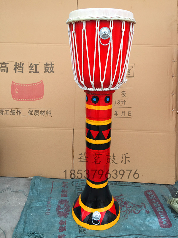热卖60cm90cm云南象脚鼓彩绘鼓傣族鼓民族鼓定制鼓1米1米2厂家直