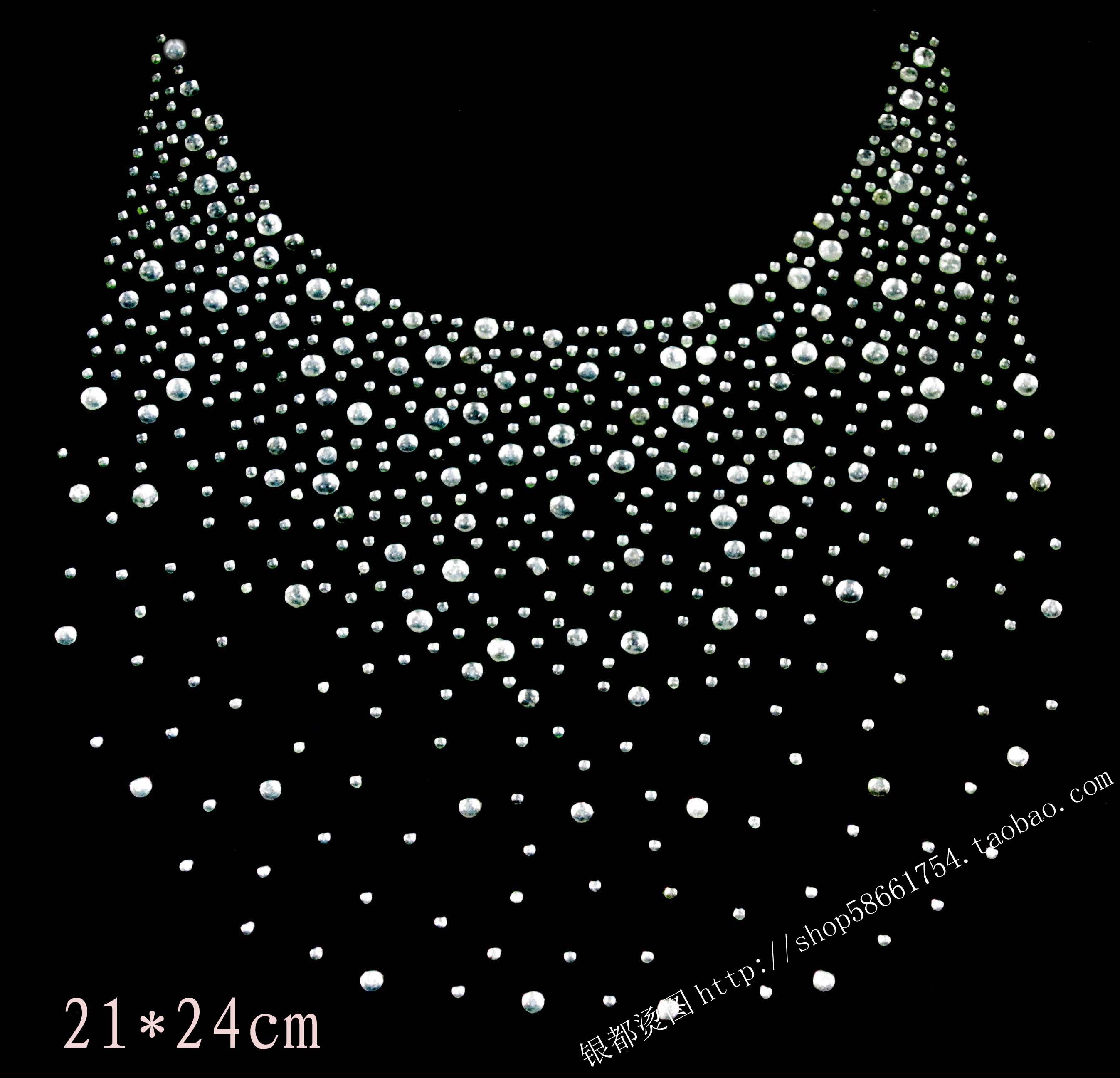 一折服装diy配饰水钻_衣服烫钻 图案 水钻混批毛衣领口烫图 服装饰品