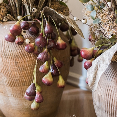 【掬涵】无花果垂枝 果实仿真花寓意礼物装饰摆件艺术插花禅意秋