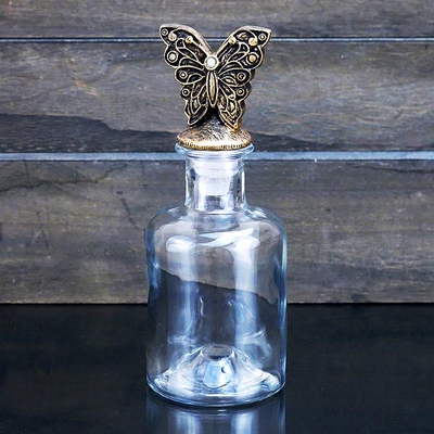 趣乐家 水晶瓶 蝴蝶瓶 玻璃瓶 南瓜瓶 复古瓶海洋瓶香水瓶装饰瓶