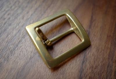 日本进口 黄铜日字扣 厚重感 纯铜皮带扣 40mm (铜色/镍色)