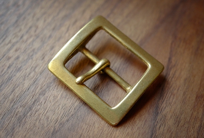 日本进口 黄铜日字扣 厚重感 纯铜皮带扣 40mm (铜色/镍色)