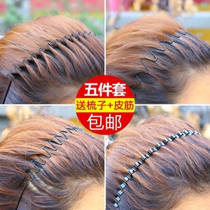 图片:男士发箍头箍韩国隐形运动潮简约日韩版背头防滑波浪发卡头饰头