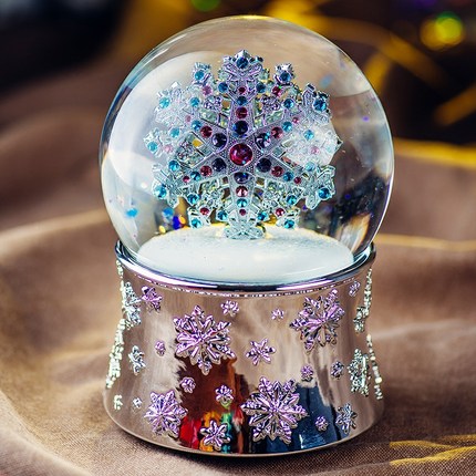 jarll赞尔天使旋转水晶球音乐盒八音盒送儿童男女生日情人节礼物_7折