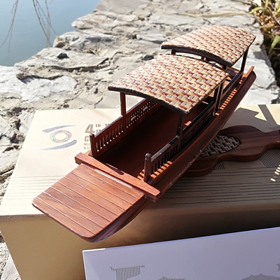 20厘米酸枝木乌稍船模型 文创设计产品 高档收藏级别红木手工制作