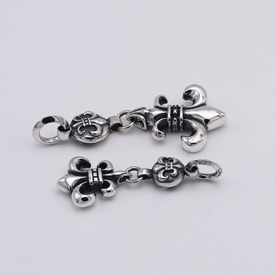 925纯银ch克罗星童军花船锚吊坠 赵薇谢霆锋同款泰银复古项链挂坠