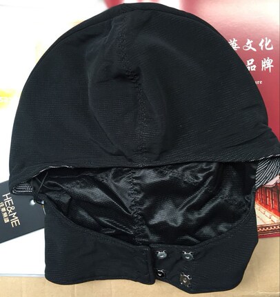 佳莱频谱帽子正品黑色磁石面料保暖全棉纯棉护耳安眠帽休闲男女_6折