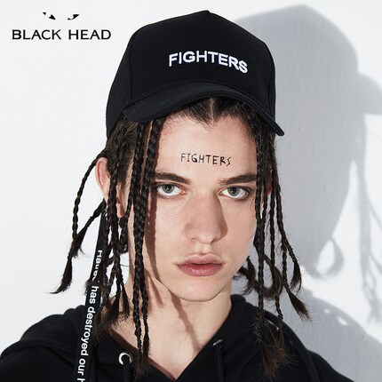 blackhead黑头/设计师潮牌 新浪潮系列black字母针织套头线帽_7折现价