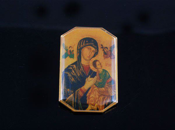 天主教圣物 永援圣母胸针(方形)