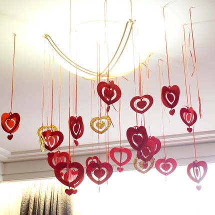 泓阳结婚百喜字婚庆喜庆拉喜新房会场装饰龙喜3米新款拉花_7折现价3元