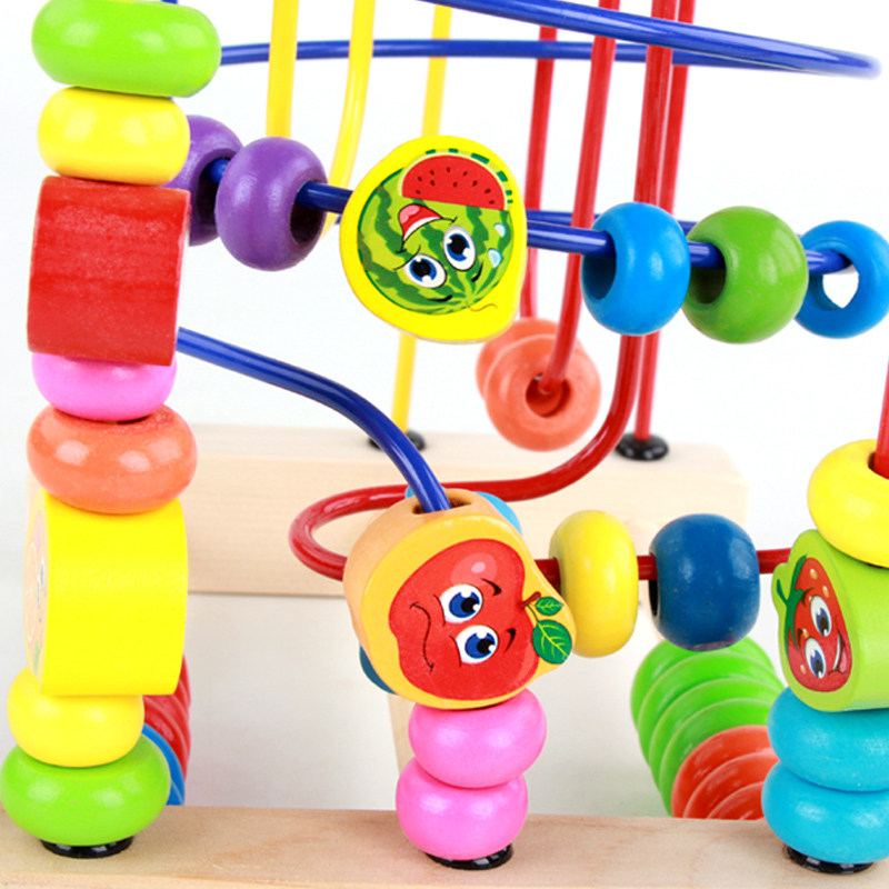 十一个月宝宝玩具婴幼儿童益智木制绕珠串珠婴儿智力开发早教玩具