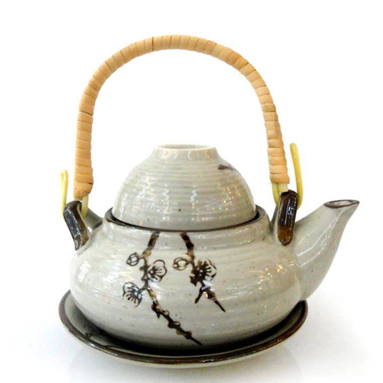 日式创意陶鲜汤壶松茸汤壶一人位茶汤壶配茶杯手绘彩