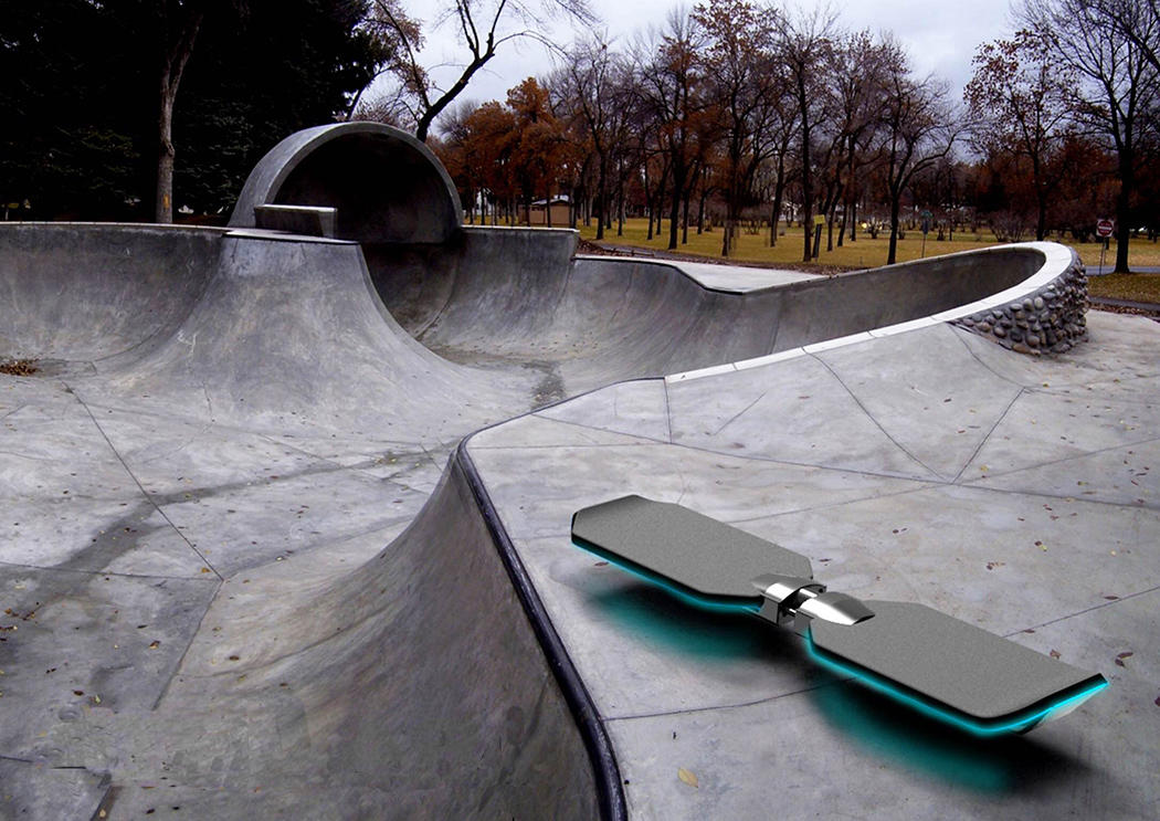 时尚最时尚的悬浮滑板车 可惜只能看看