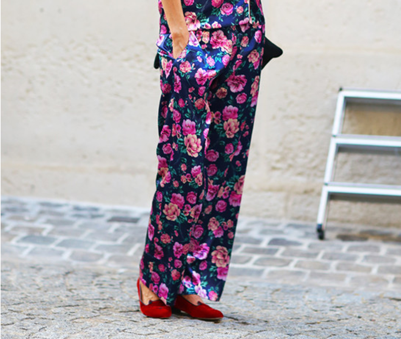 怎样将中国大妈碎花裤穿出时尚新高度