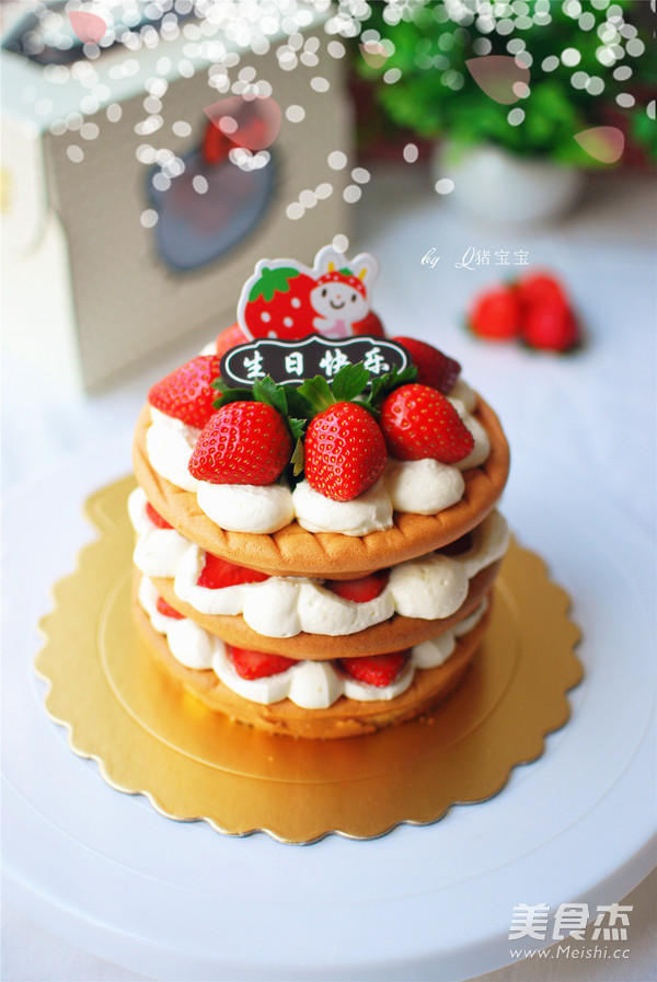 4寸木糖醇迷你裸蛋糕的做法