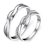 Stainless Steel Silver Wedding Rings