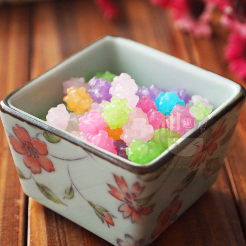 日本进口金平糖 樱花/紫藤/蒲公英/大波斯菊/八仙花5种各一袋1610