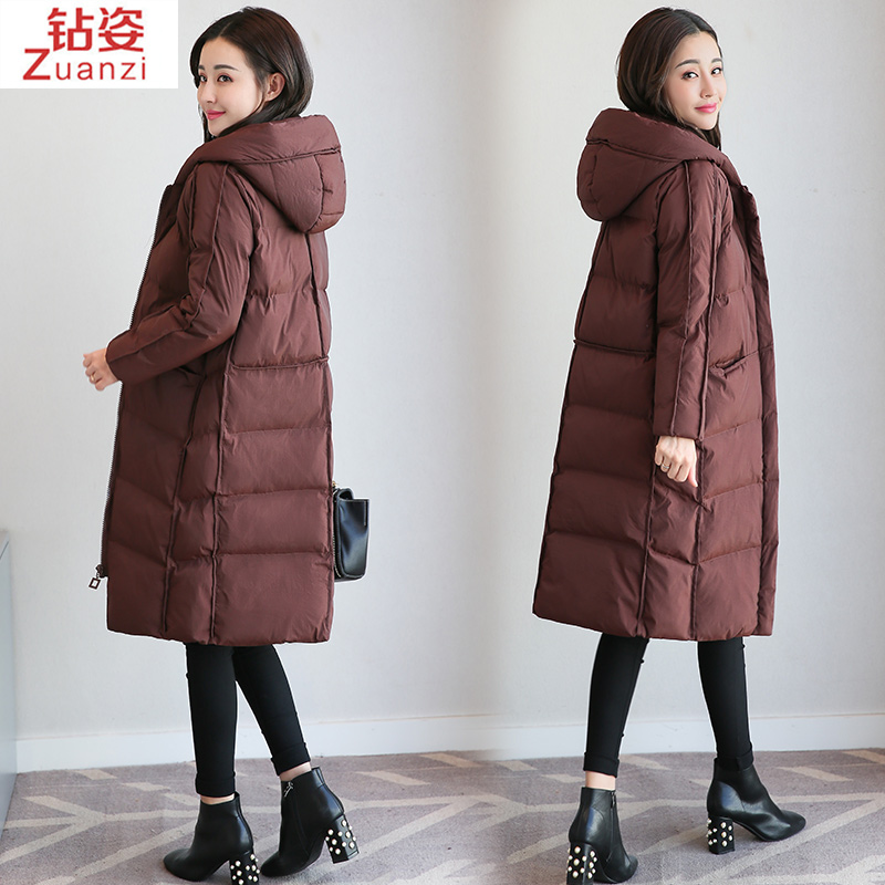 中长款棉服,高个妹子的棉服
