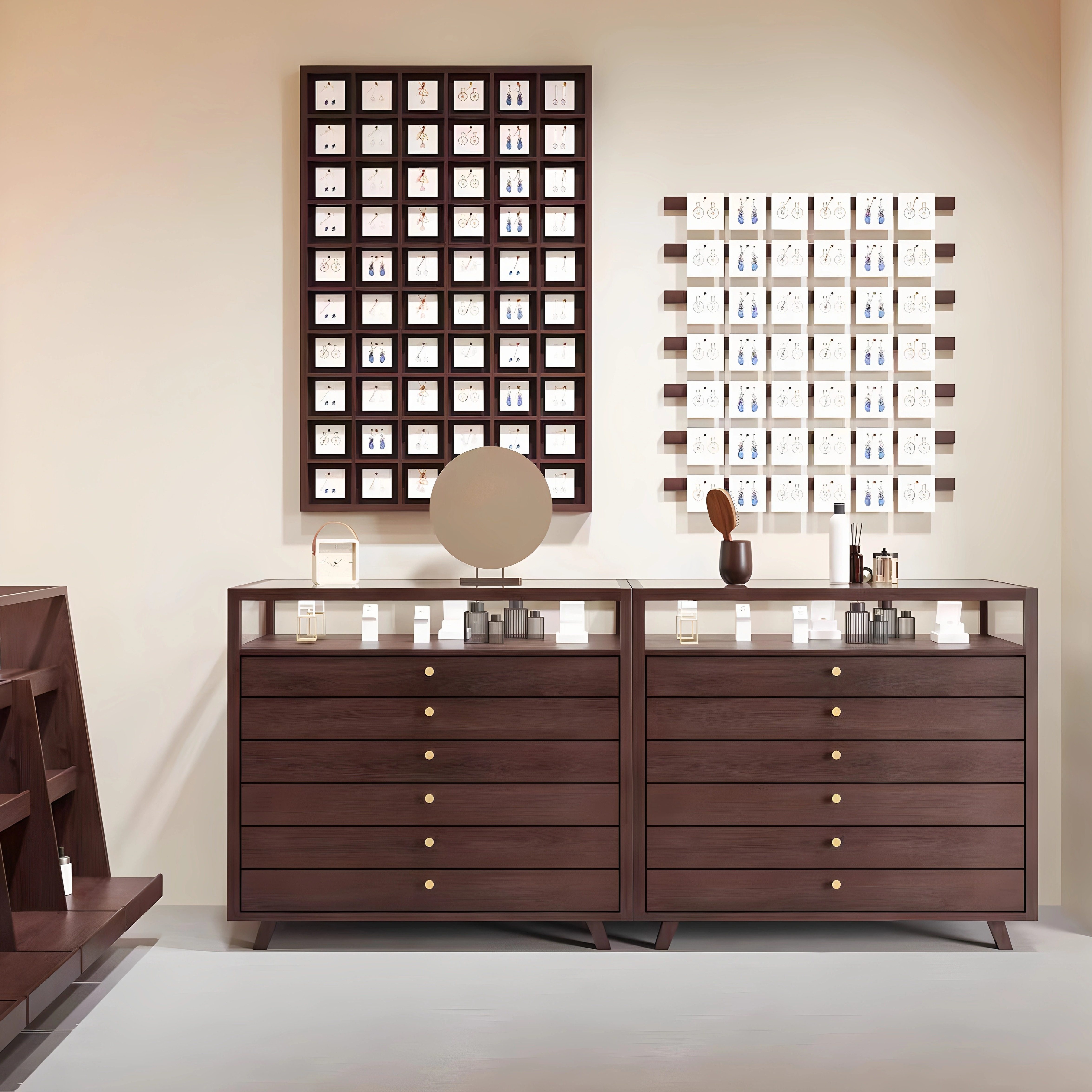 洞洞板首饰展示柜:小空间也能玩转大时尚