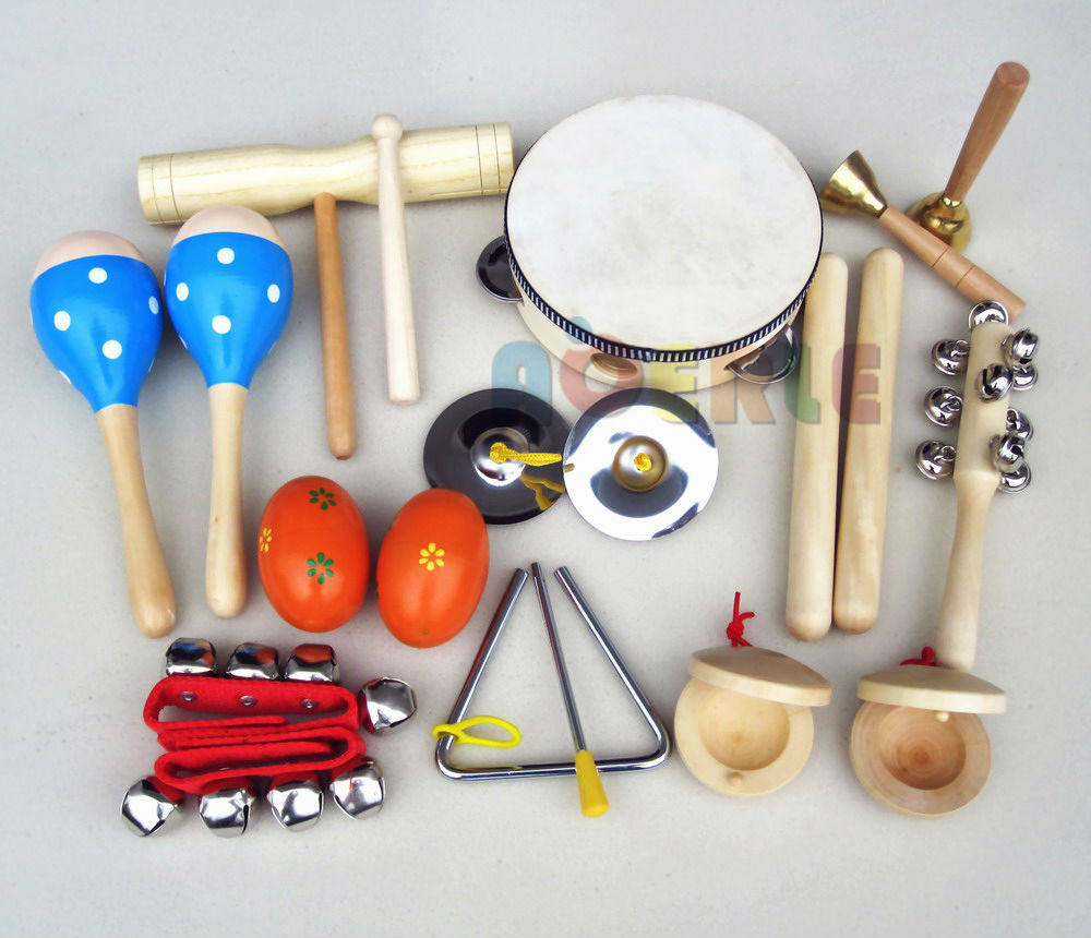 奥尔夫音乐教具11件套装 幼儿童早教打击乐器组合启蒙发音玩具