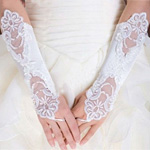 Lace Bridal Wedding Gloves