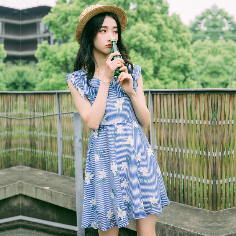 复古文艺范连衣裙,让您夏天美美哒