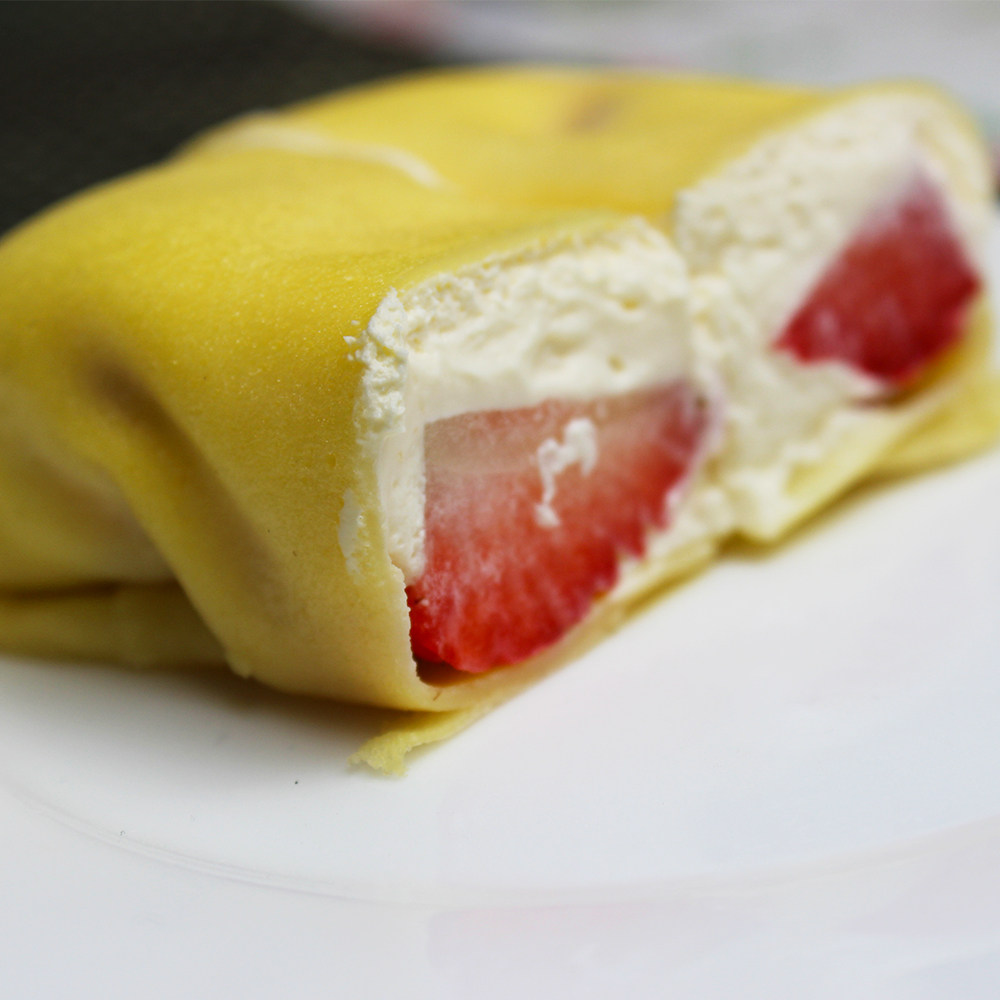 【颂可蛋糕】草莓班戟班戟慕斯蛋糕生日蛋糕手工糕点无添加剂无色