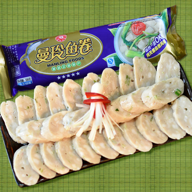 曼玲鱼卷五星卷500g 崇武特产鱼饼竹轮马鲛鱼 火锅食材关东煮鱼糕