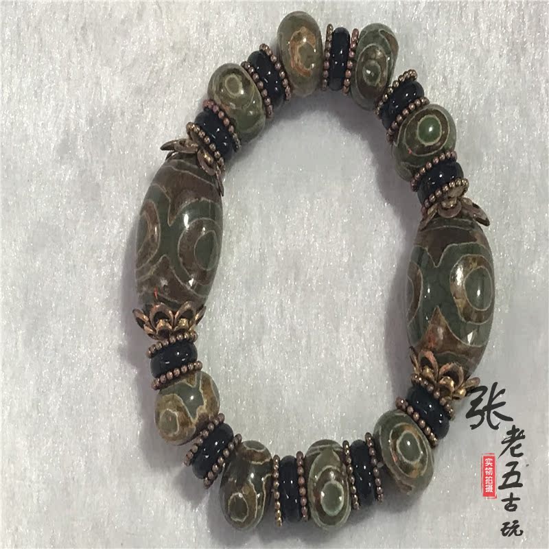 Old ancient jade Tây Tạng mã não ba mươi chín mắt hạt vòng tay nam giới và phụ nữ hạt hạt hạt hạt vòng đeo tay ngọc linh hồn ma quỷ hạt vòng ngọc bích trắng