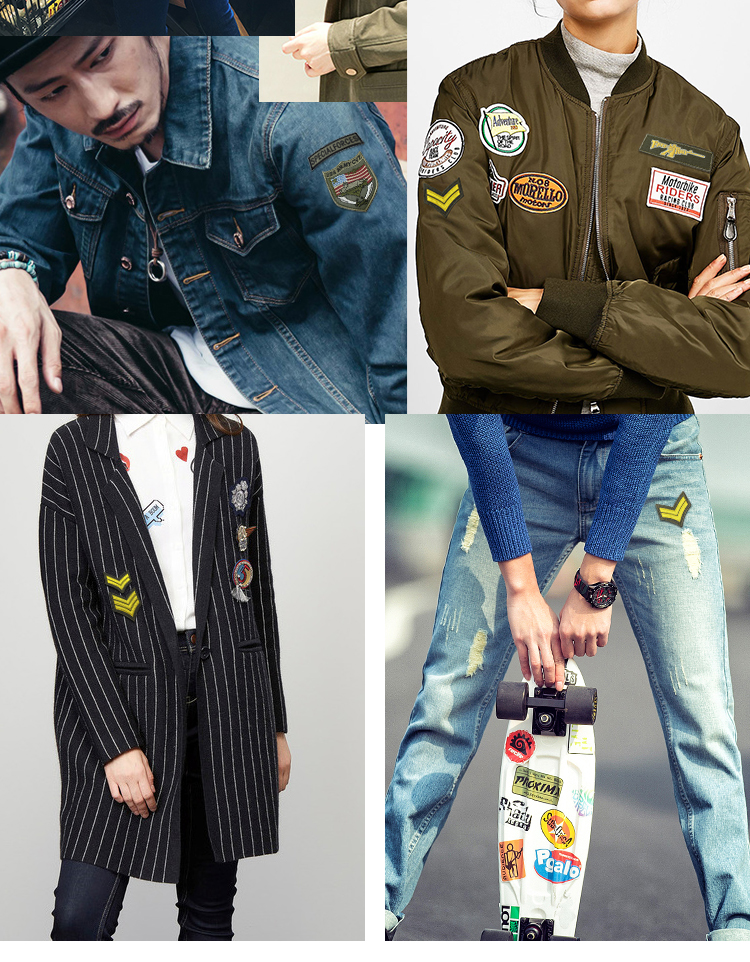 Hòa bình Hữu nghị Huy chương Quân đội Fan Magic Sticker Badge Quần áo Thêu Ba lô Sticker Ngoài trời Velcro Badge 	miếng dán là quần áo
