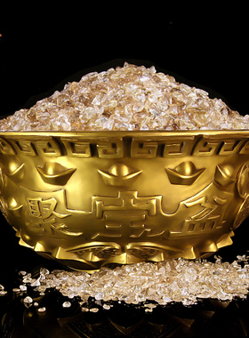 纯铜聚宝盆摆件风水招财聚财家居客厅办公室玄关装饰店铺开业礼品