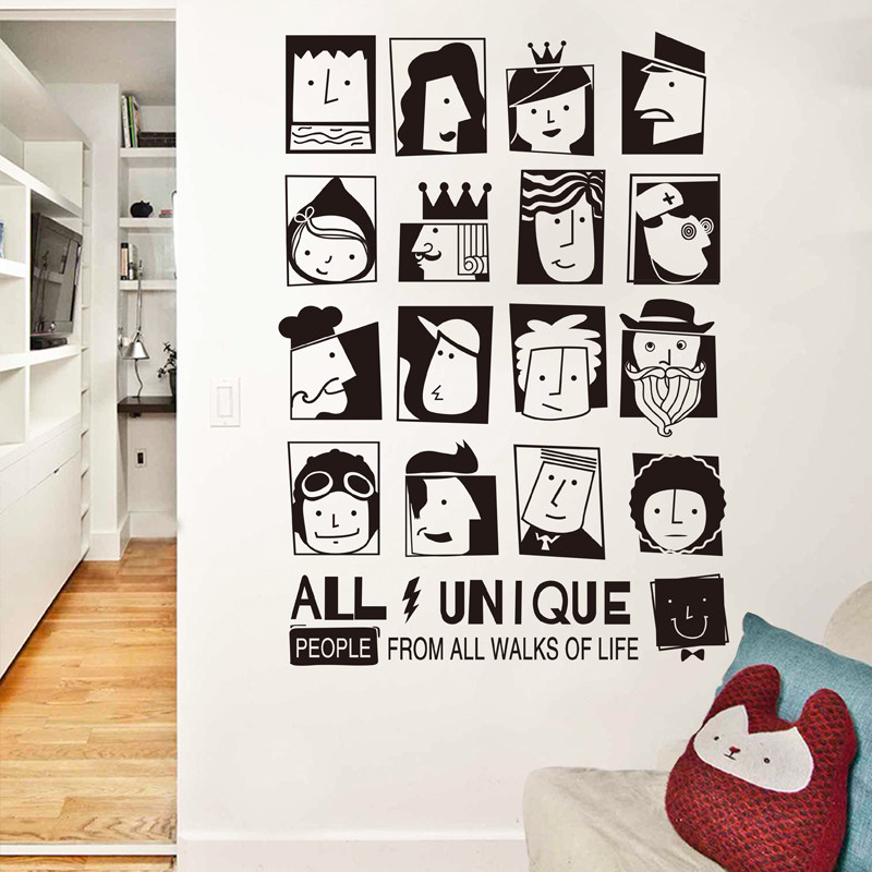 墙贴纸墙上装饰品贴画寝室遮丑补洞墙画墙面墙壁大图案背景男生,淘宝优惠券,粉丝福利购,淘宝优惠卷