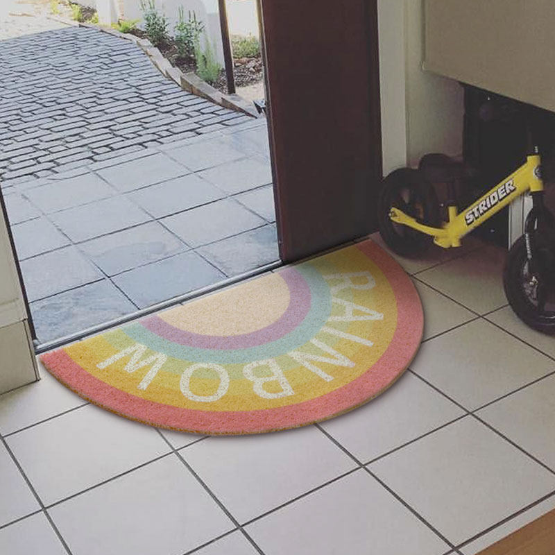 【进门地垫】彩虹北欧简约大门入户门口蹭脚垫家用耐脏丝圈门垫,淘宝优惠券,粉丝福利购,淘宝优惠卷