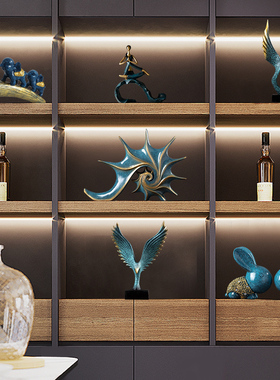 创意欧式摆件家居装饰工艺品客厅酒柜电视柜办公室办公桌玄关摆设