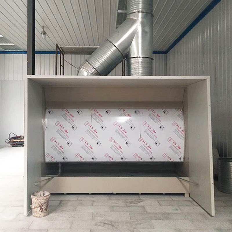 柜喷漆水帘化台水循环小型不锈钢水o幕喷漆房漆雾除尘柜