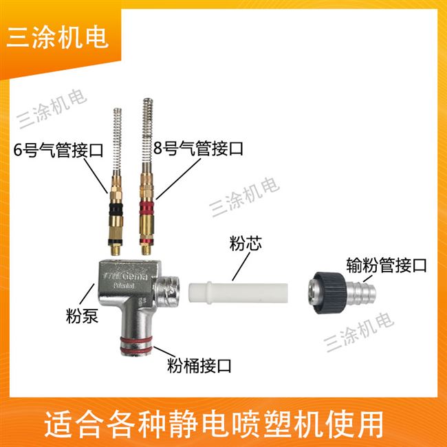 品2021喷配件芯金q粉自动泵泵吸机全塑粉马静电马金泵促 - 图1