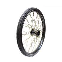 Worksite with trolley 26-inch solid r wheel bucket car force frame Sub-car rickwork-free wheel wheel wheel bag