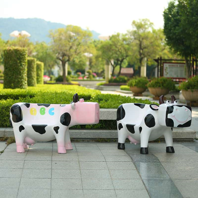 新品卡通动物座椅子户外玻璃w钢花园座椅雕塑商场幼儿园装饰落地