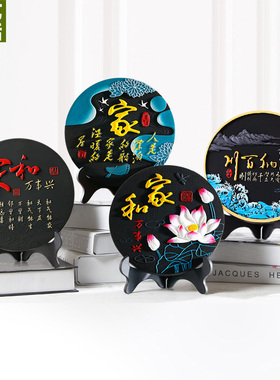 家居饰品活性炭雕工艺品玄关摆设创意客厅卧室内酒柜装饰品小摆件