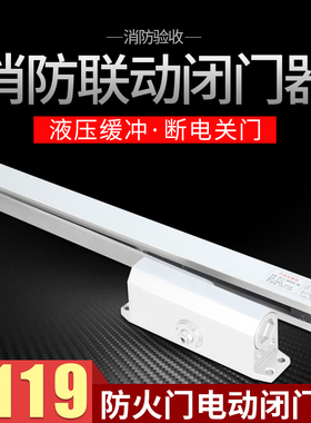 常开式防火门自动关门器消防联动电动闭门器液压缓冲断电释放电磁