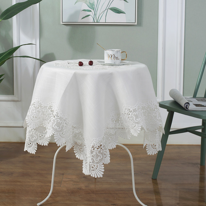 唯米9918纯白色麻棉餐桌布布艺欧式长方形家用台布茶几电视柜盖巾,淘宝优惠券,粉丝福利购,淘宝优惠卷