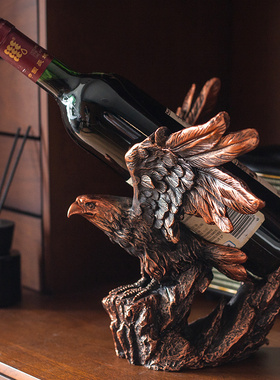 家点靓老鹰红酒架摆件欧式创意葡萄酒瓶架客厅桌餐酒柜装饰小摆件