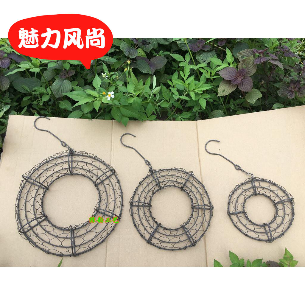 多肉铁艺花环多肉植物造景阳台花盆多肉花盆包邮圆形花环挂饰壁饰,淘宝优惠券,粉丝福利购,淘宝优惠卷