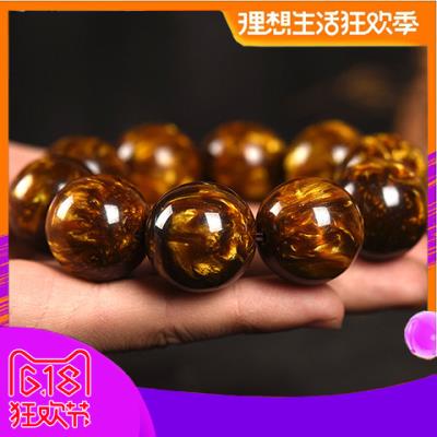 手串天然百年黑珊瑚金丝霸气款佛珠手串手链送女友男友二代海柳