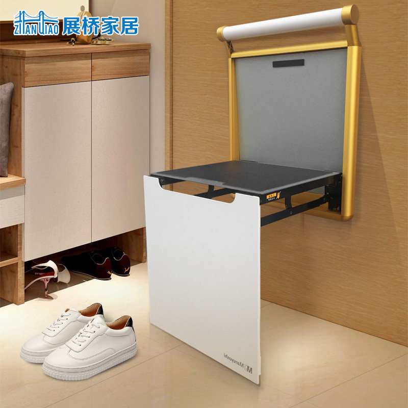 折叠换鞋凳椅壁挂墙式隐形过道玄关凳椅鞋柜椅穿鞋凳浴室淋浴椅子,淘宝优惠券,粉丝福利购,淘宝优惠卷