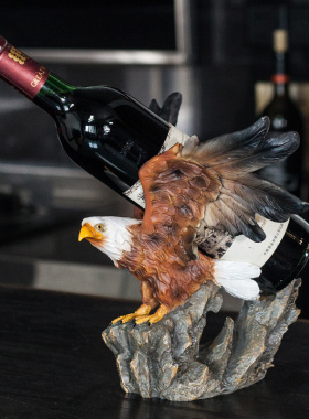 家点靓老鹰红酒架摆件欧式创意葡萄酒瓶架客厅桌餐酒柜装饰小摆件